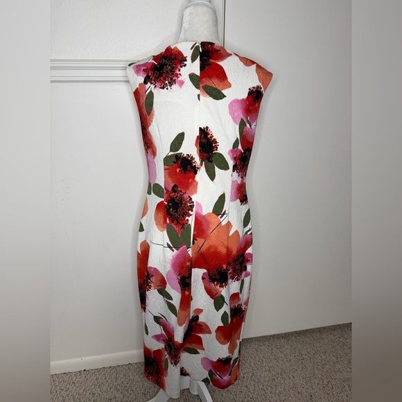 Maggy London Floral Print Midi Dress size 10 - Picture 3 of 5